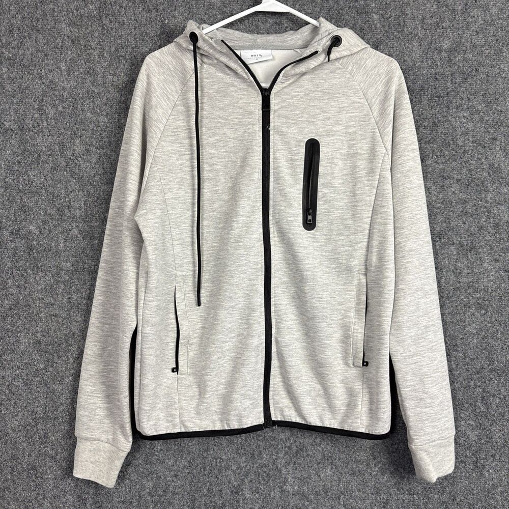Weiv Los Angeles Crosstek Jacket Mens Size S Heather Gray Active Casual Tech